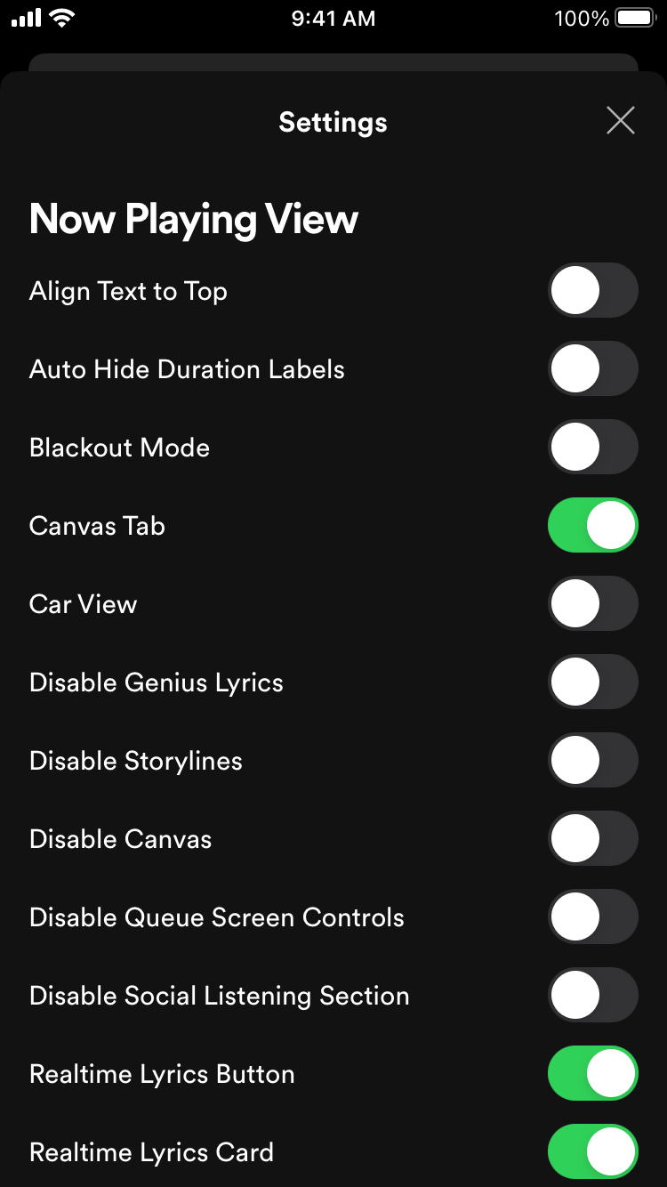 Screenshot 4 of Spotify Tweaked