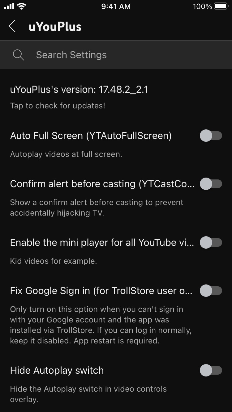 Screenshot 6 of uYouPlus