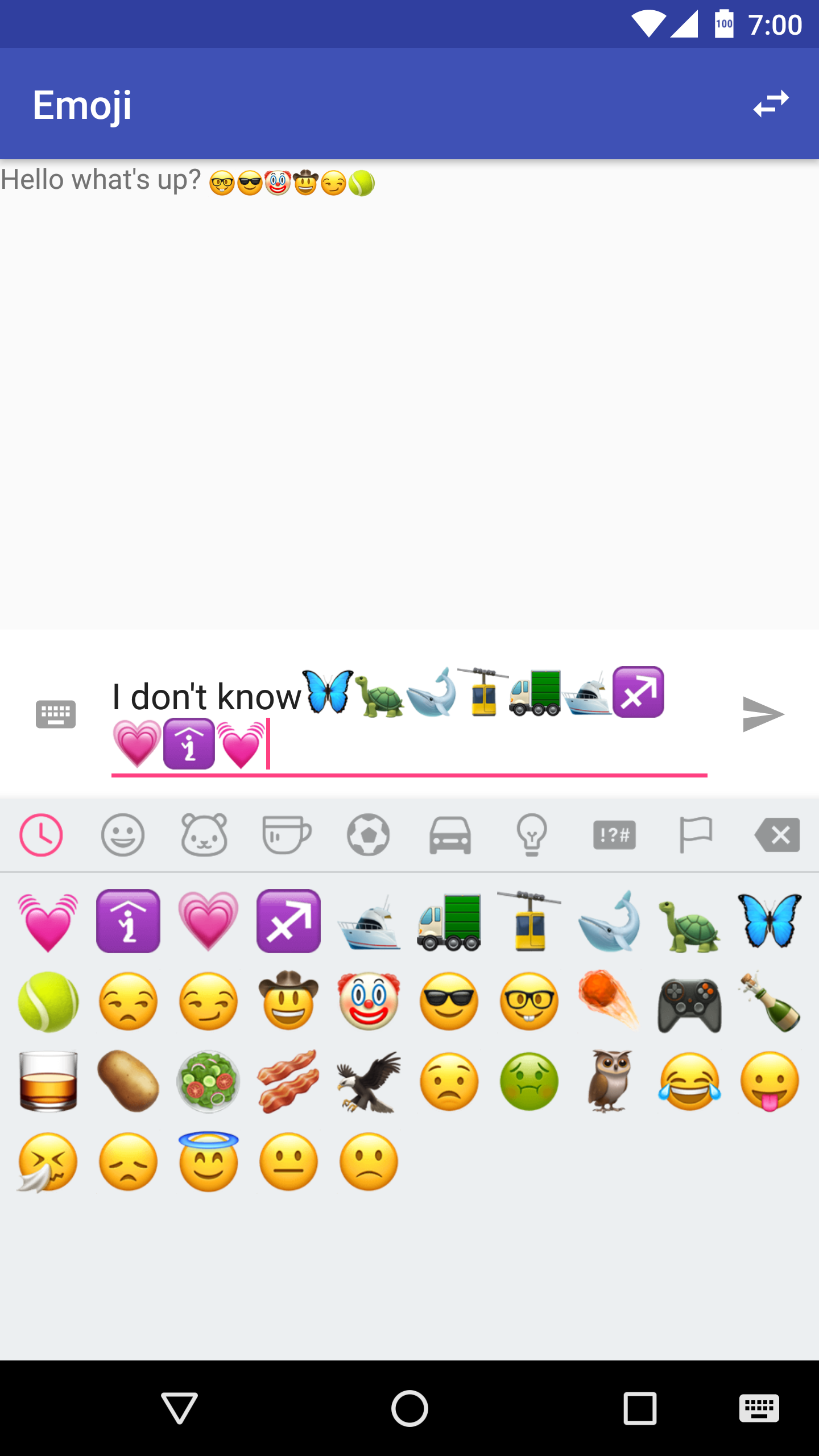 Recent Emojis