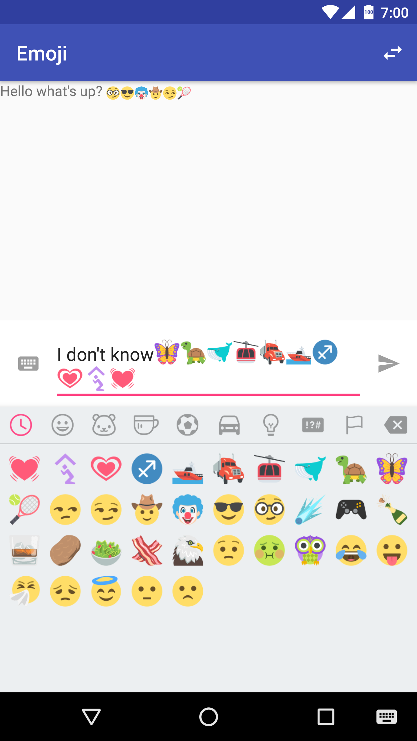 Recent Emojis