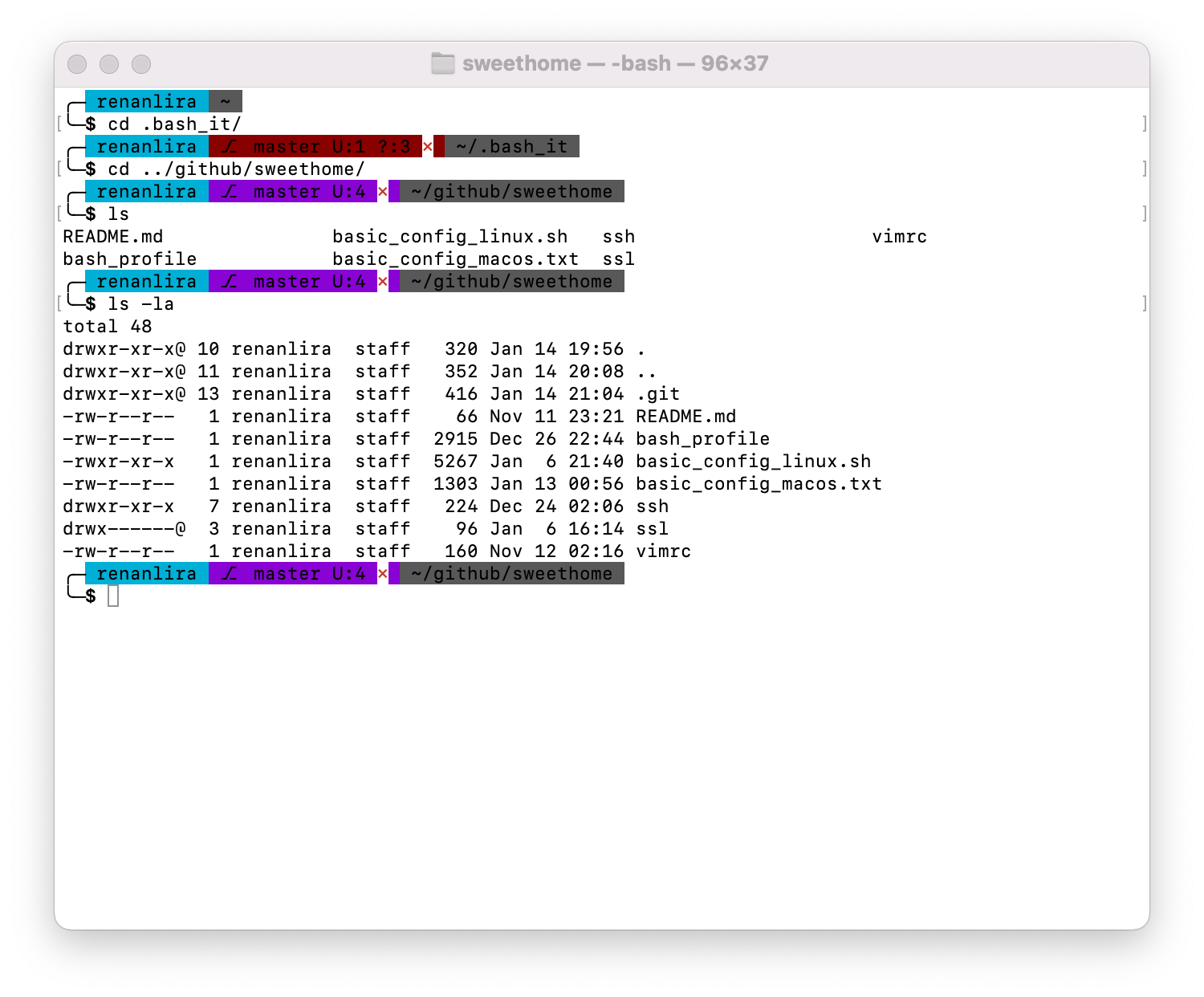 GitHub - therenanlira/bash-it-themes: bash-it theme · GitHub