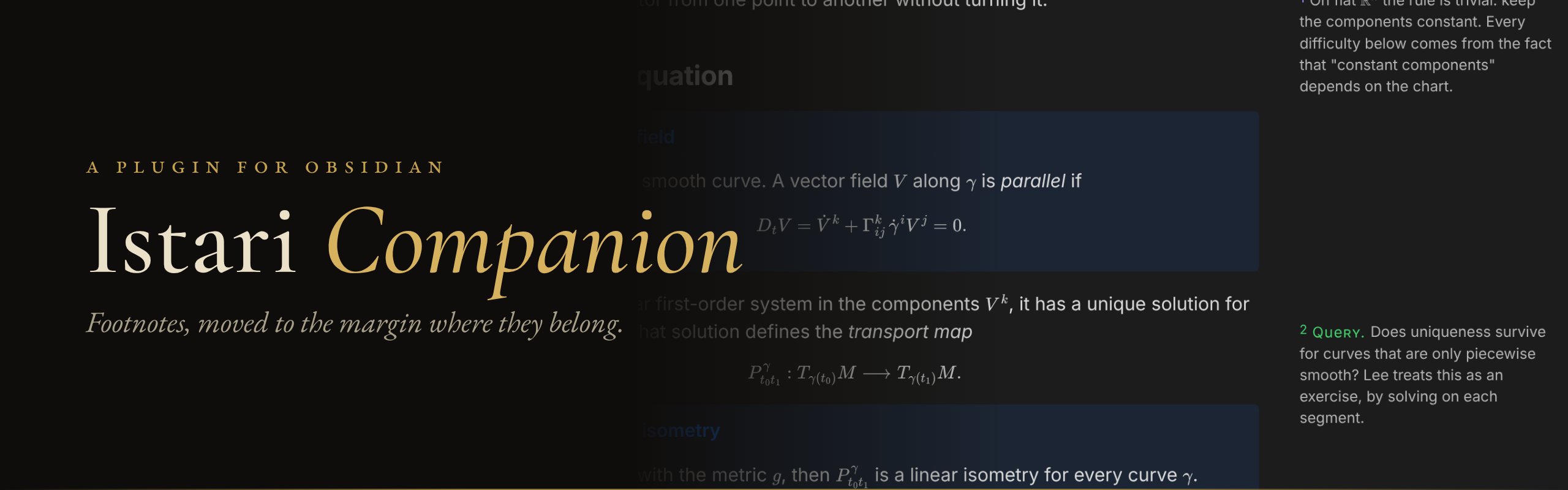 Istari Companion: footnotes, moved to the margin where they belong
