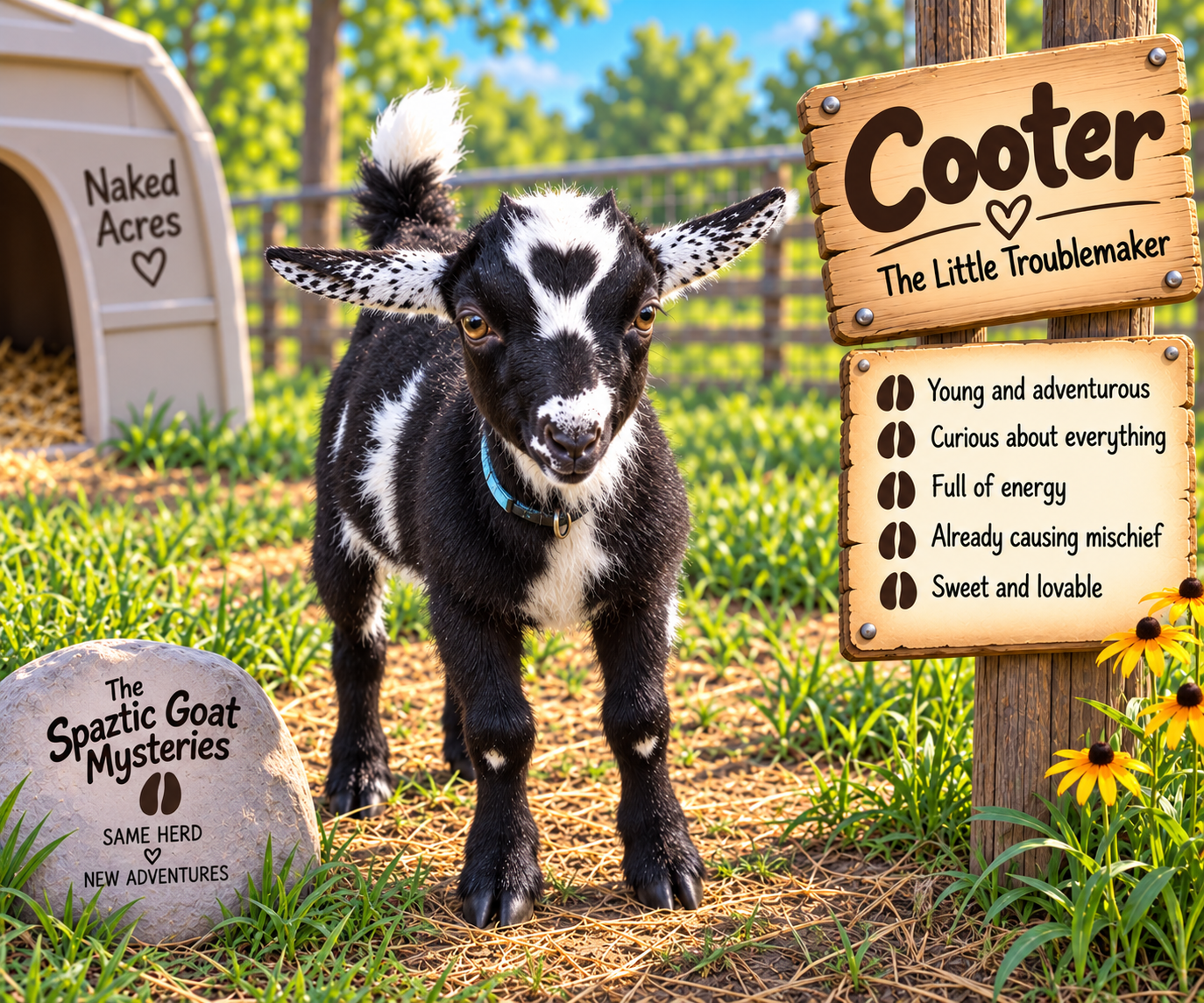 Cooter the baby goat