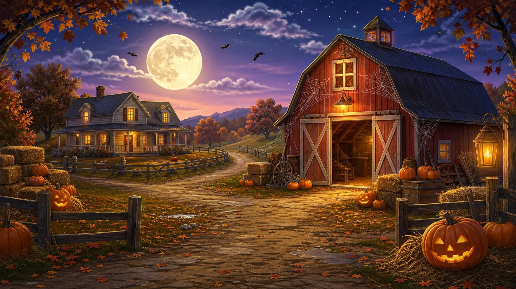 Halloween farm at Naked Acres