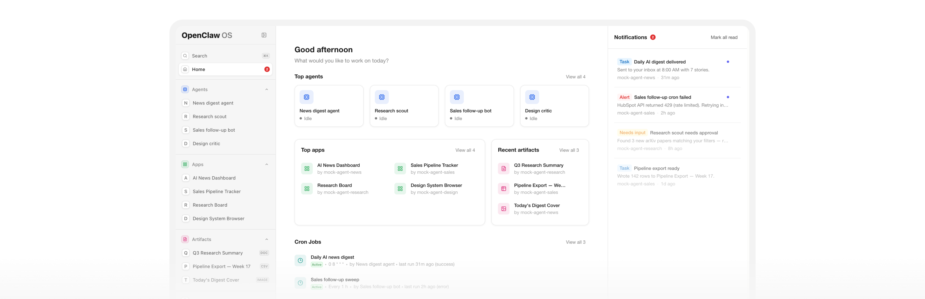 OpenClaw OS — the workspace for OpenClaw