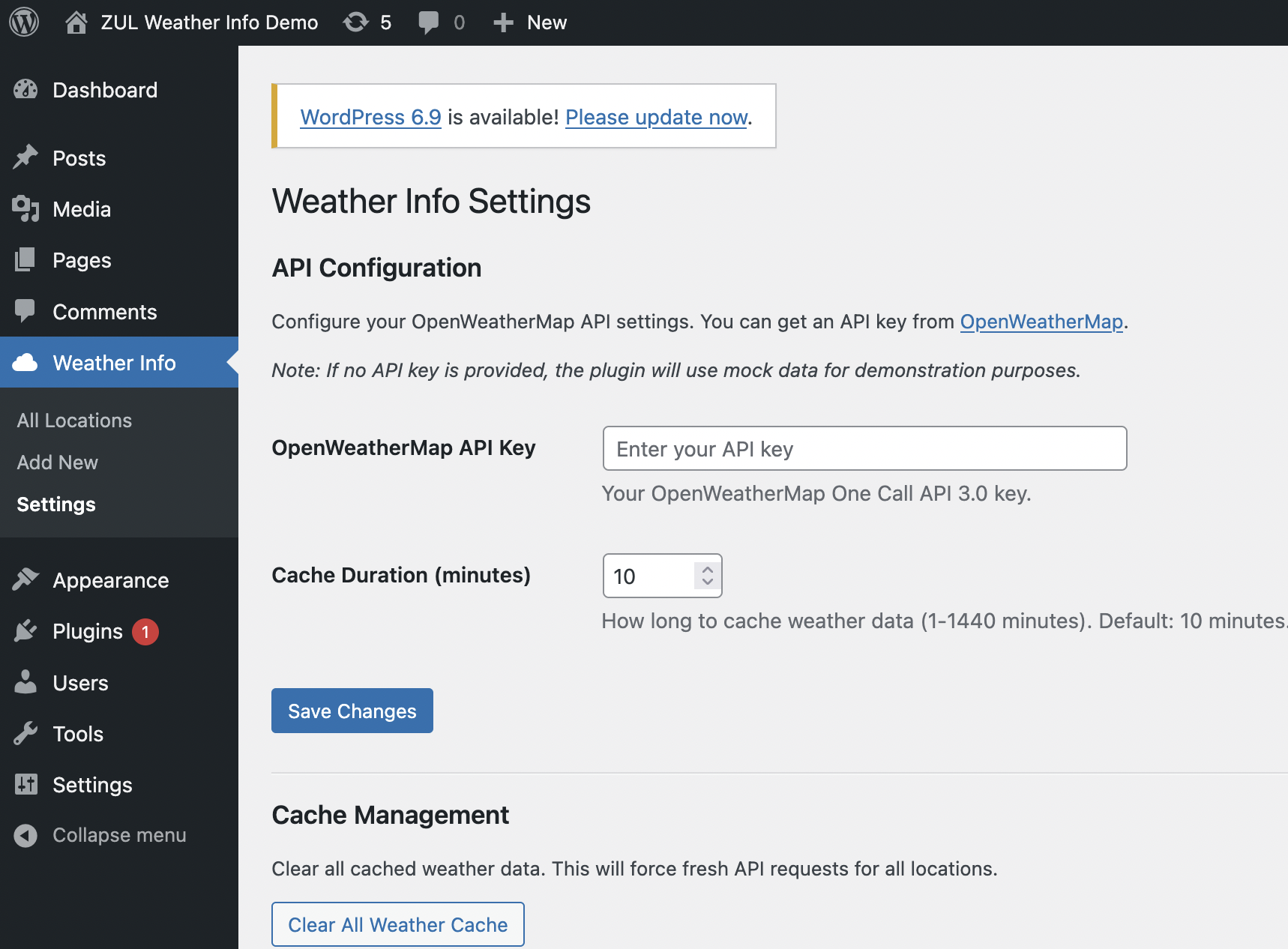 API Settings
