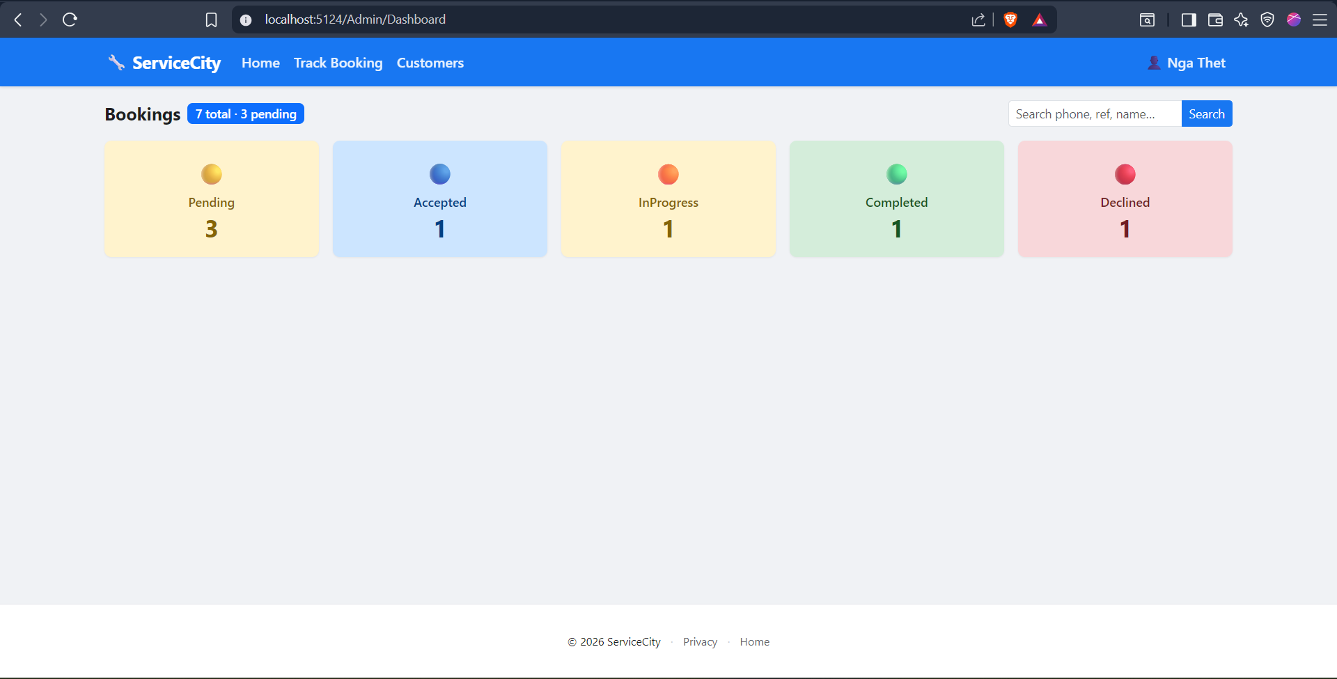 ServiceCity screenshot