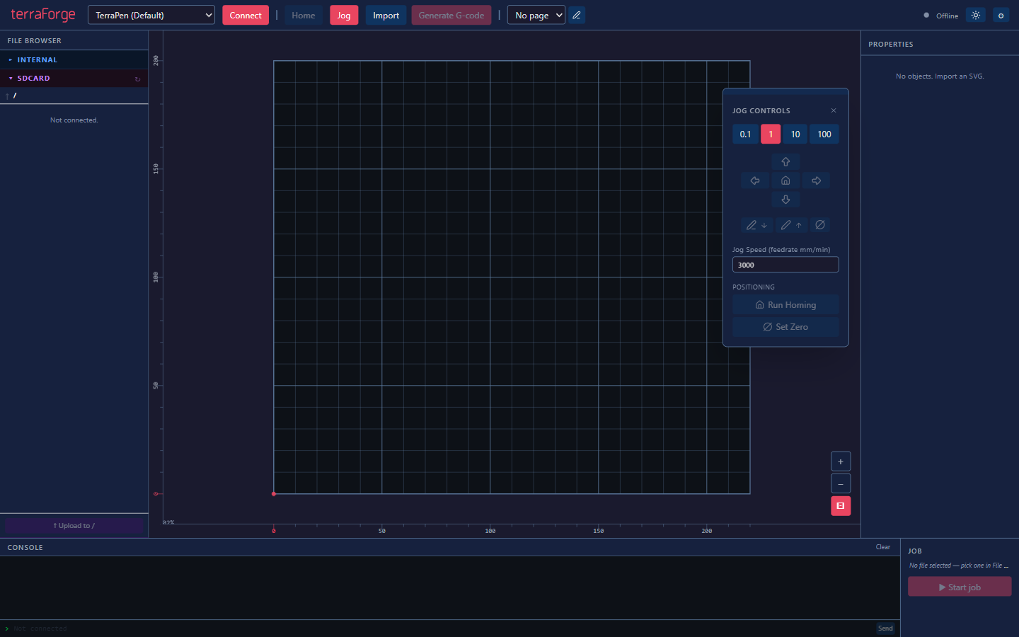 terraForge full app view