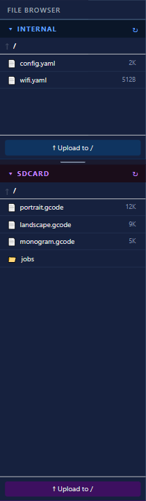 Machine file browser