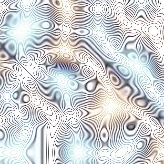 2d contour lines example