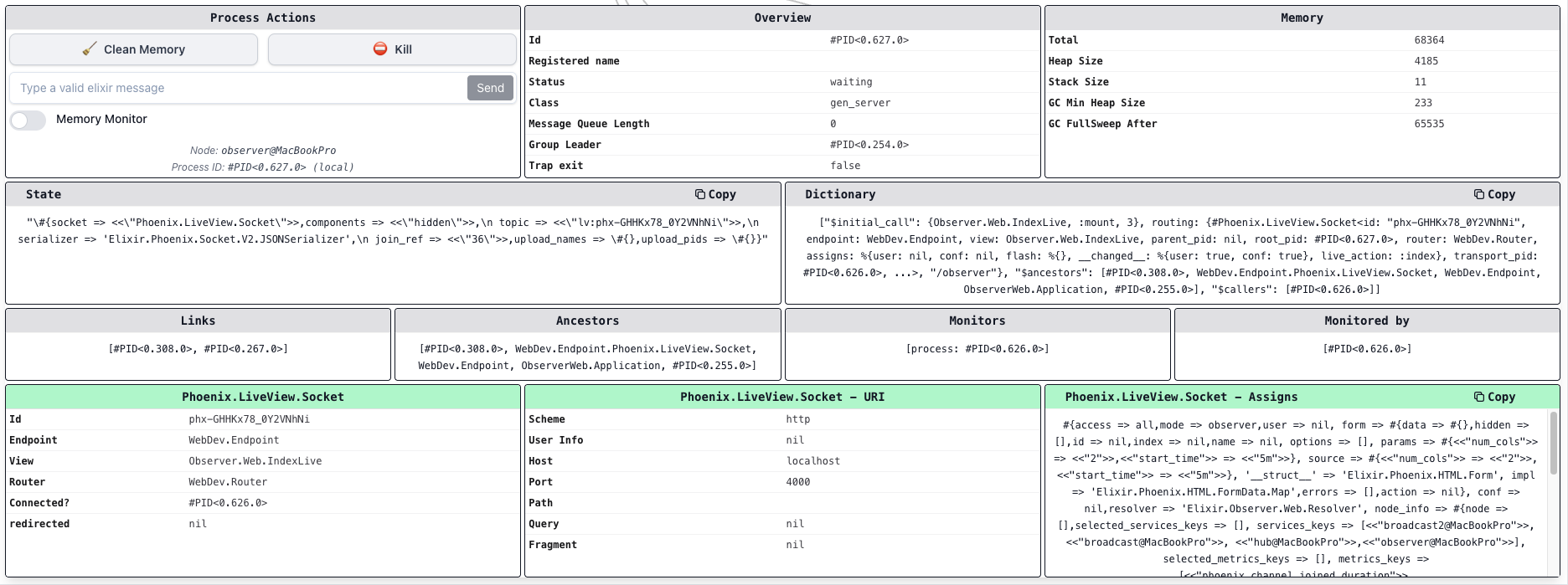 Inspector for Liveview