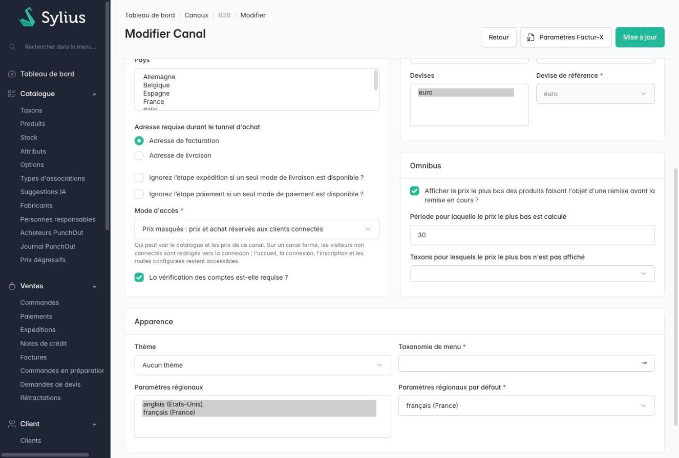 access mode on the channel form