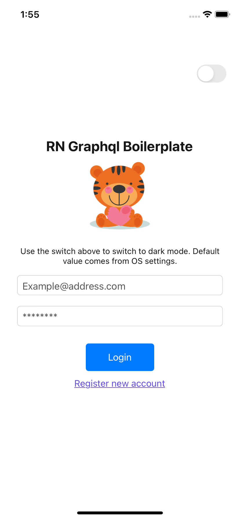 React Native TypeScript Graphql Boilerplate