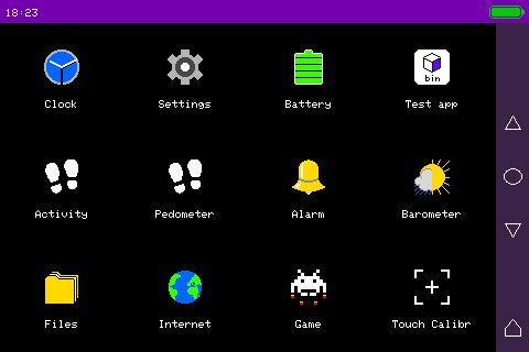 CubOS tablet screenshot