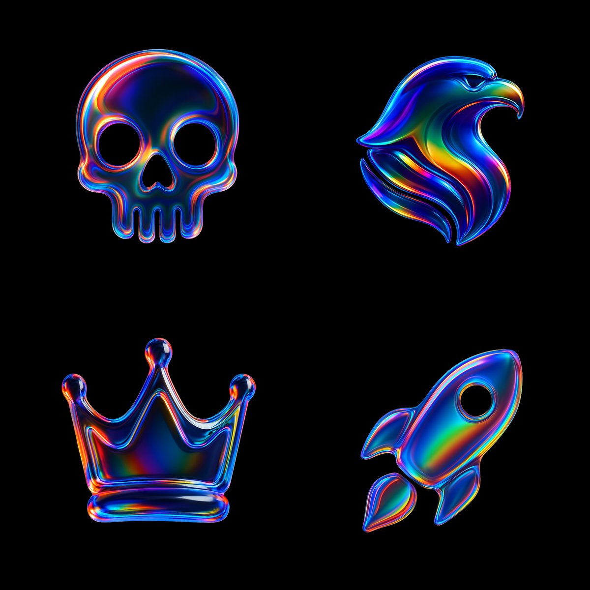 Craft A Prismatic Glass Skull Icon Using Nano