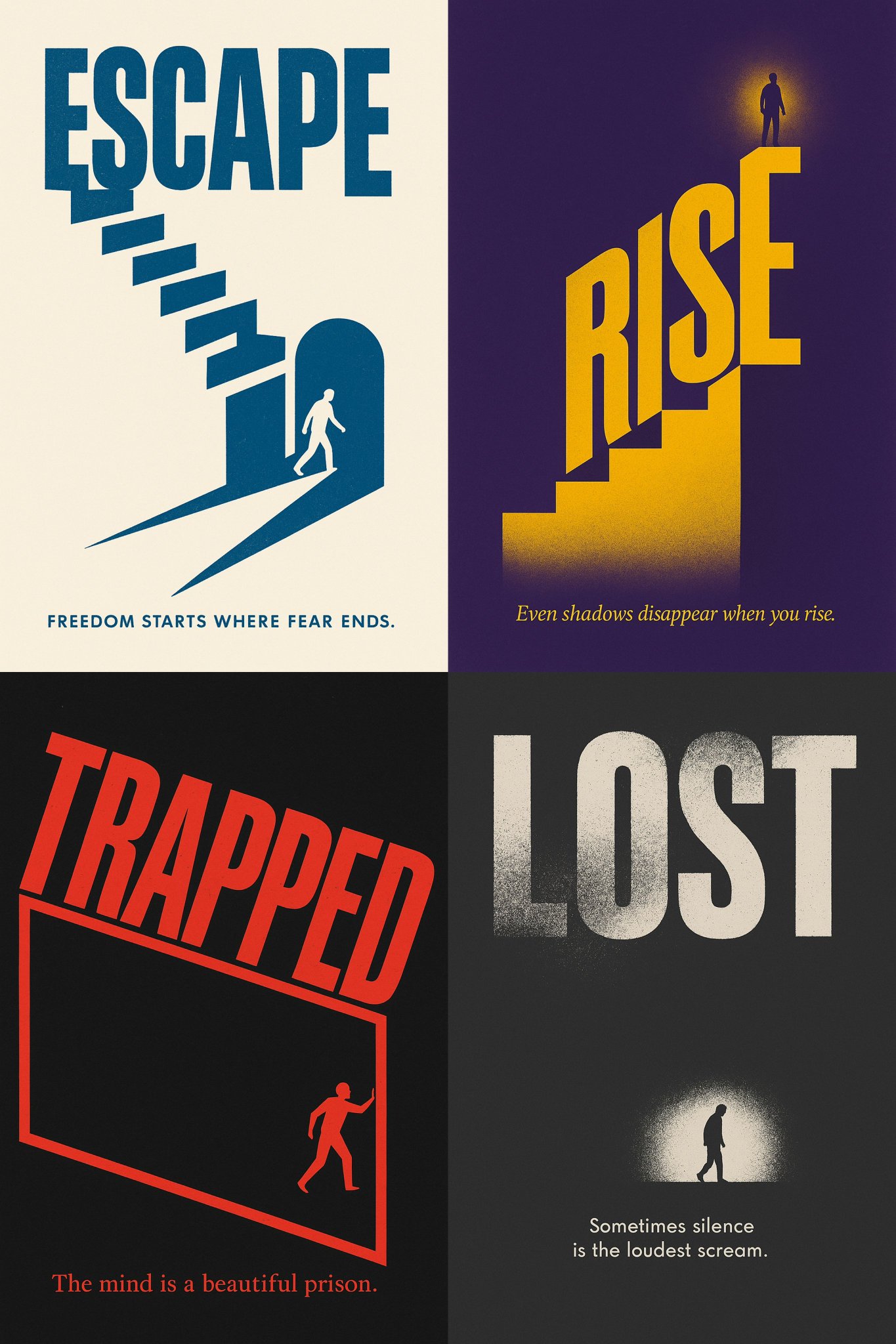 Craft Surreal 2D Word Posters