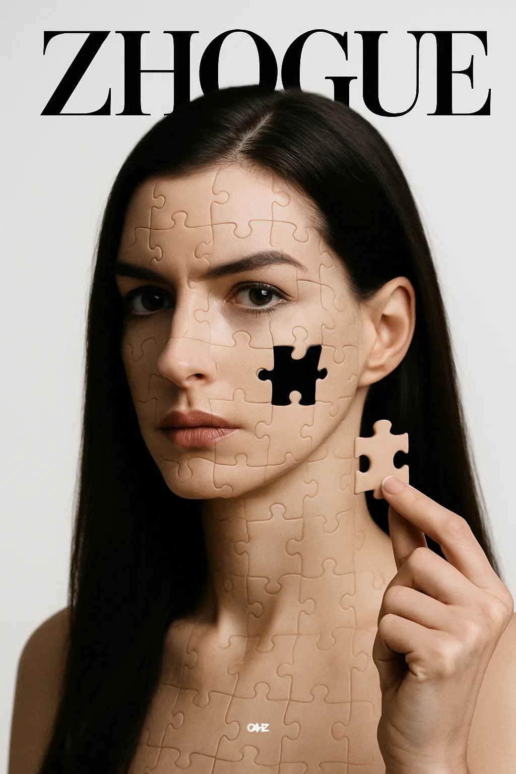 A Hyper-realistic Puzzle Portrait