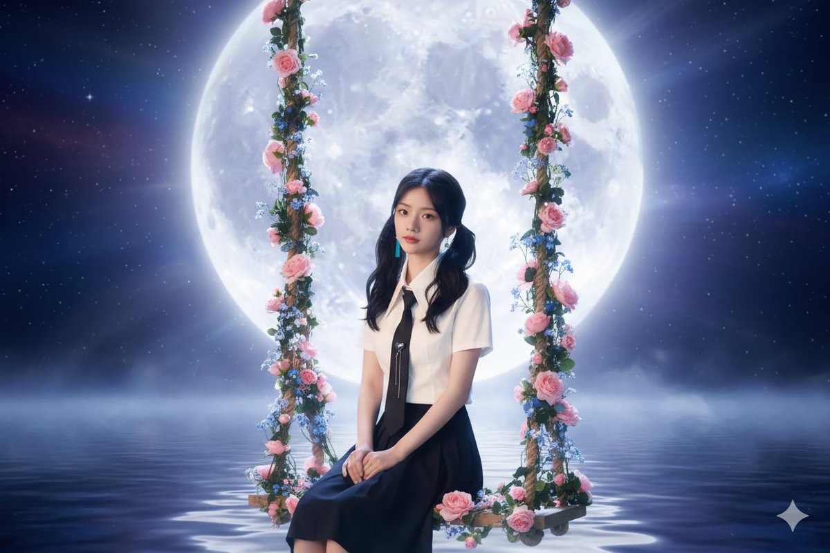 Capture A Creative Mid-autumn Moonlit Swing Scene