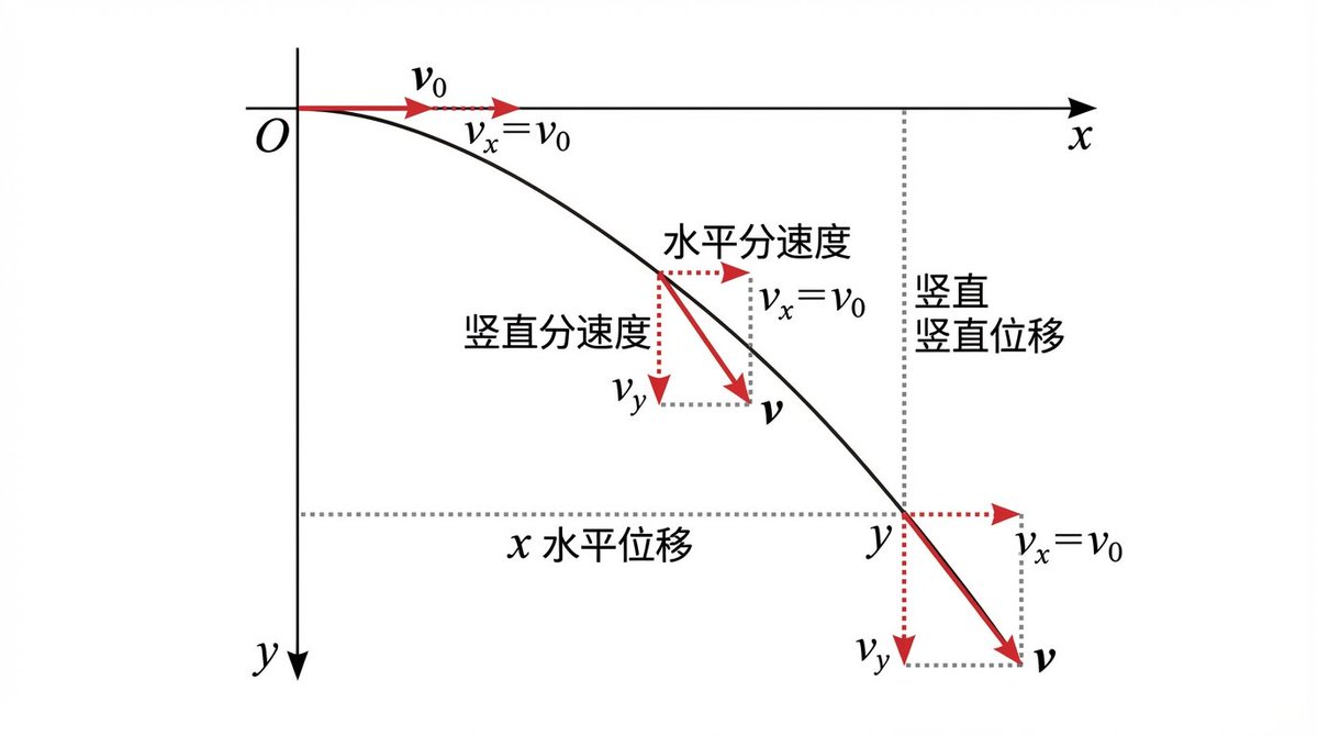 Explore Projectile Motion Trajectories And Velocity Decomposition Diagrams