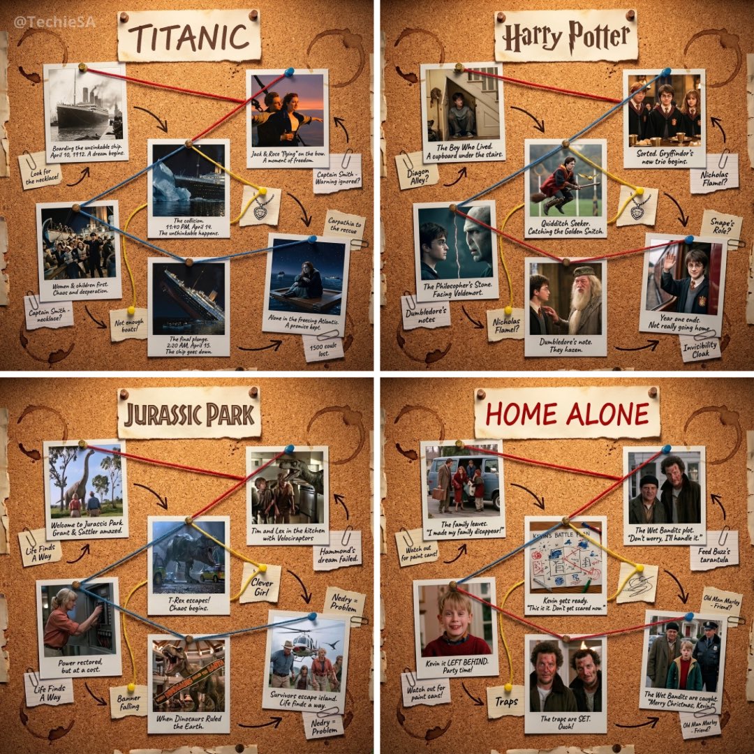 Nostalgic Cork-board Layouts