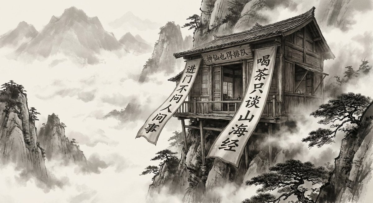 This Prompt Combines Ink Wash Painting