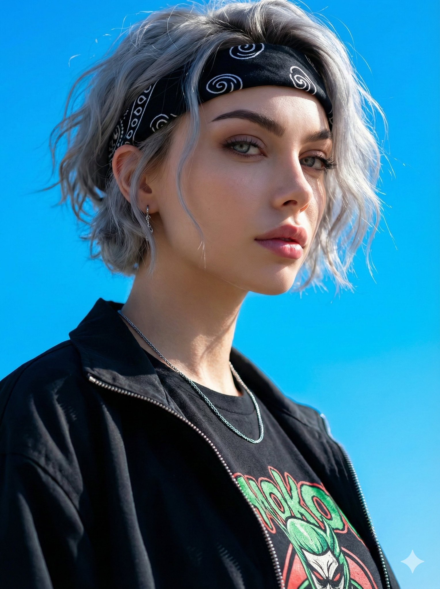 An Edgy, Modern Female Close-up Portrait Using The