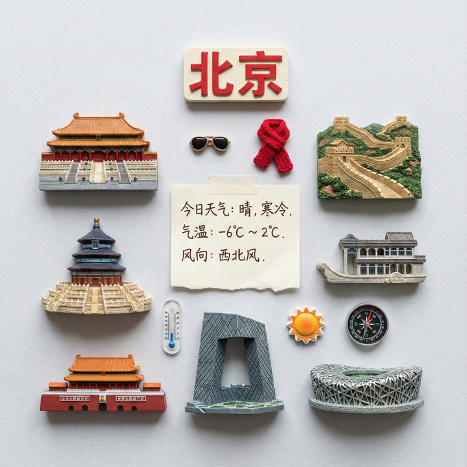 This Realistic Miniature 3D Magnet Collection Of Shanghai