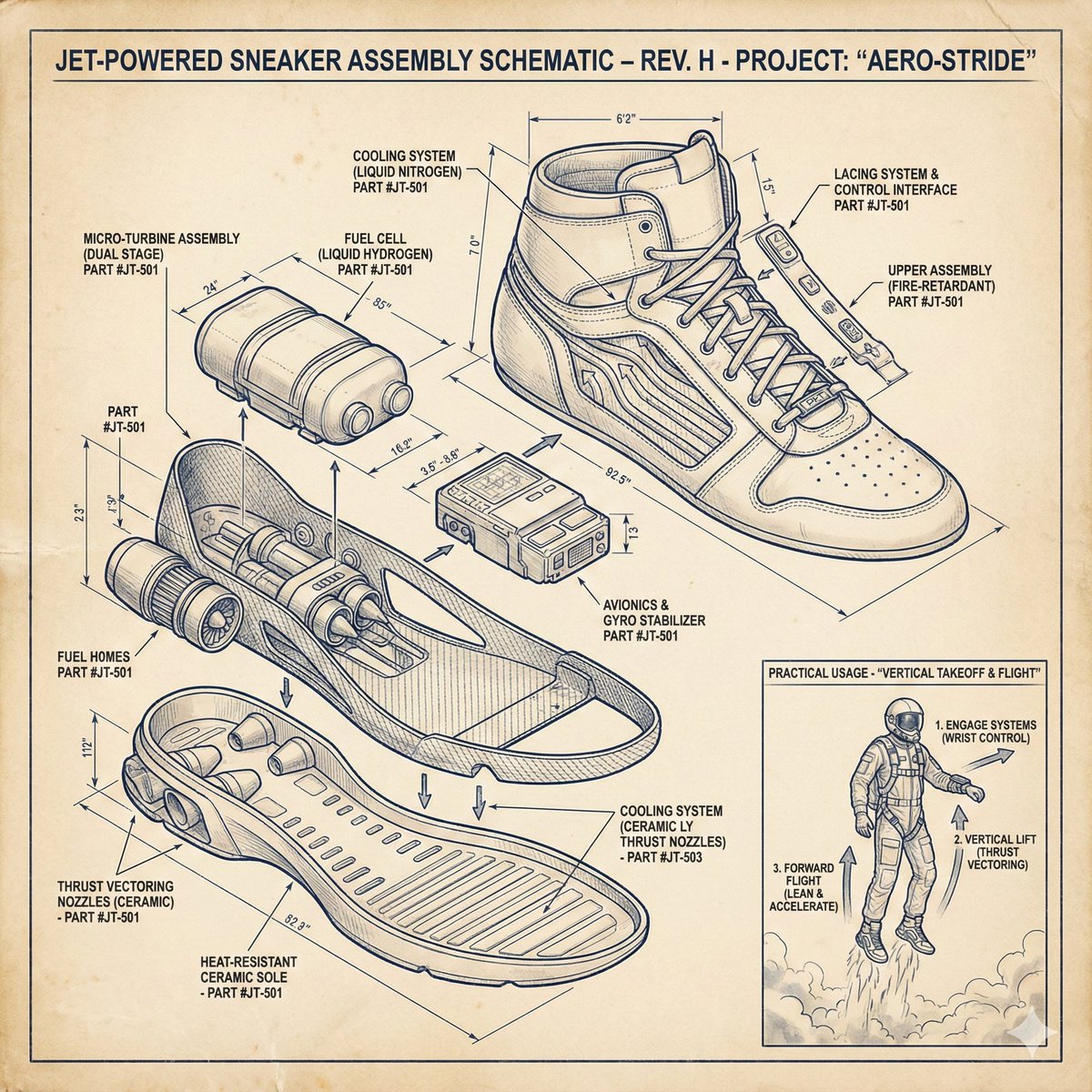 Craft Ultra-detailed, Hyperrealistic Exploded Technical Views