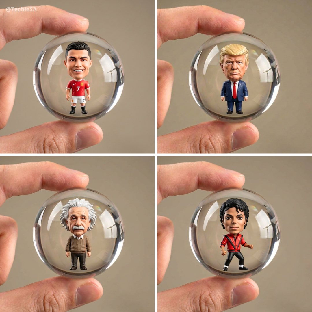 A Charming Chibi Portrait Inside A Glass Sphere
