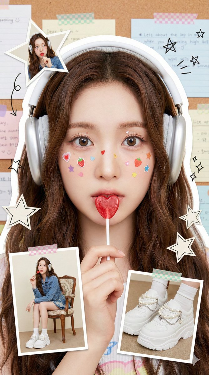 A Bright, Youthful Fashion Portrait Collage Using The