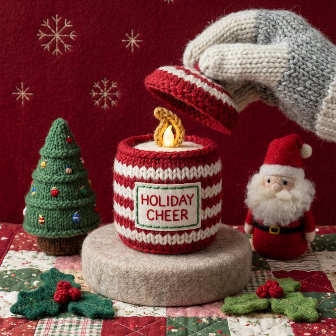 This Miniature World, Crafted Entirely From Plush Textiles,