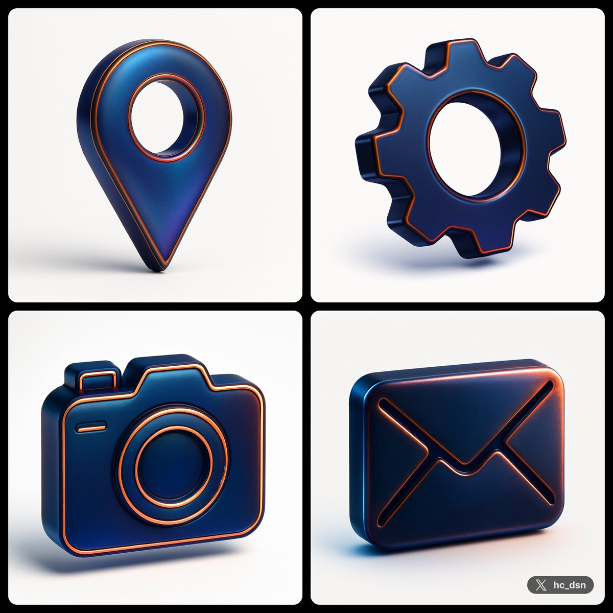 Craft Futuristic Branding Icons