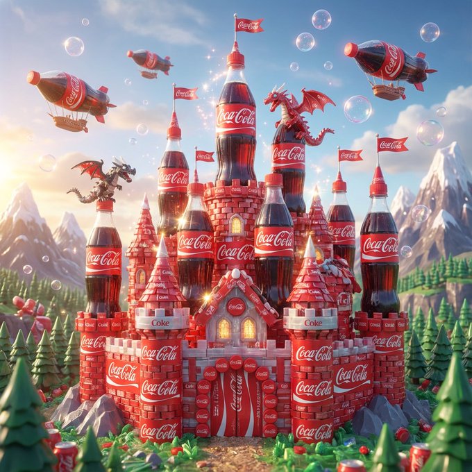 This Whimsical Fantasy Castle Image, Generated