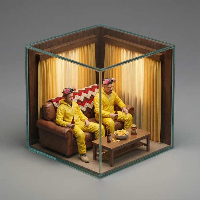 Transform Cinematic Scenes Into Hyper-realistic Isometric Miniature Dioramas