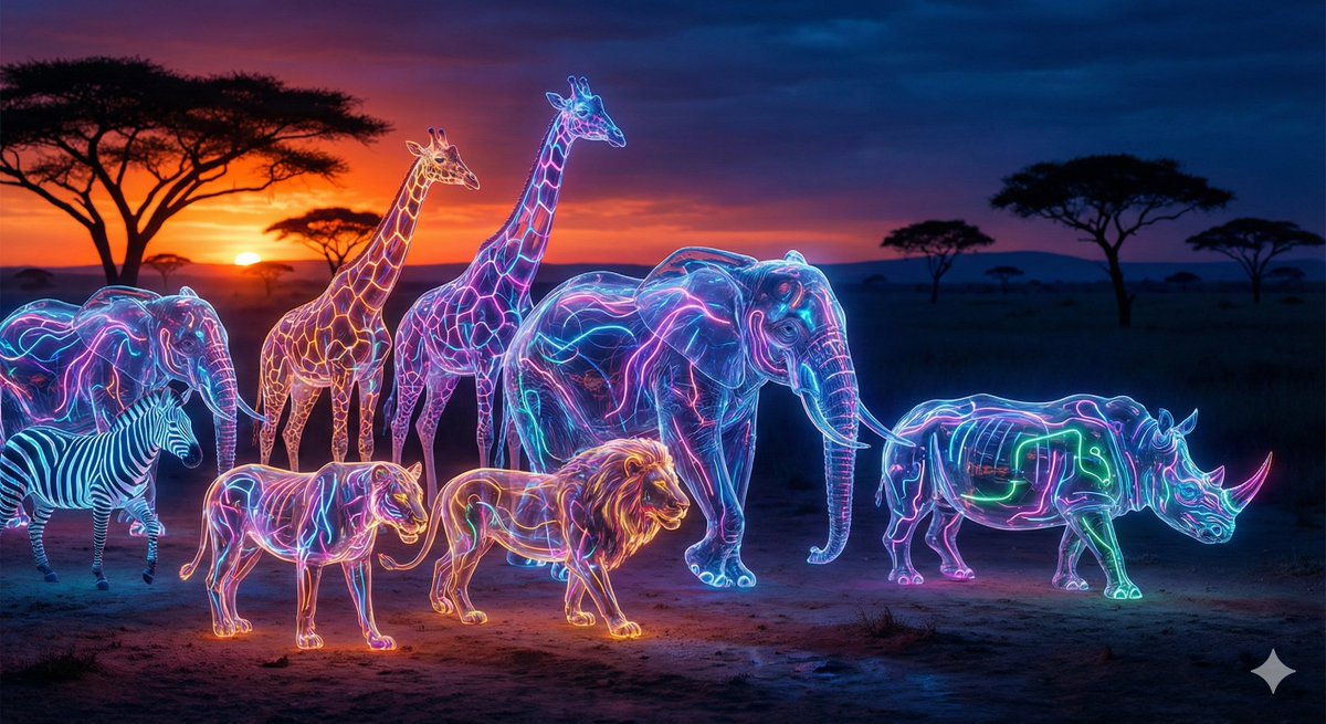 Craft Surreal Neon Glass Creatures