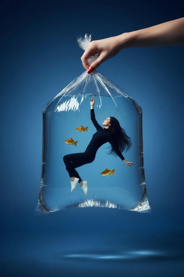 This Surreal Fashion Image, Crafted