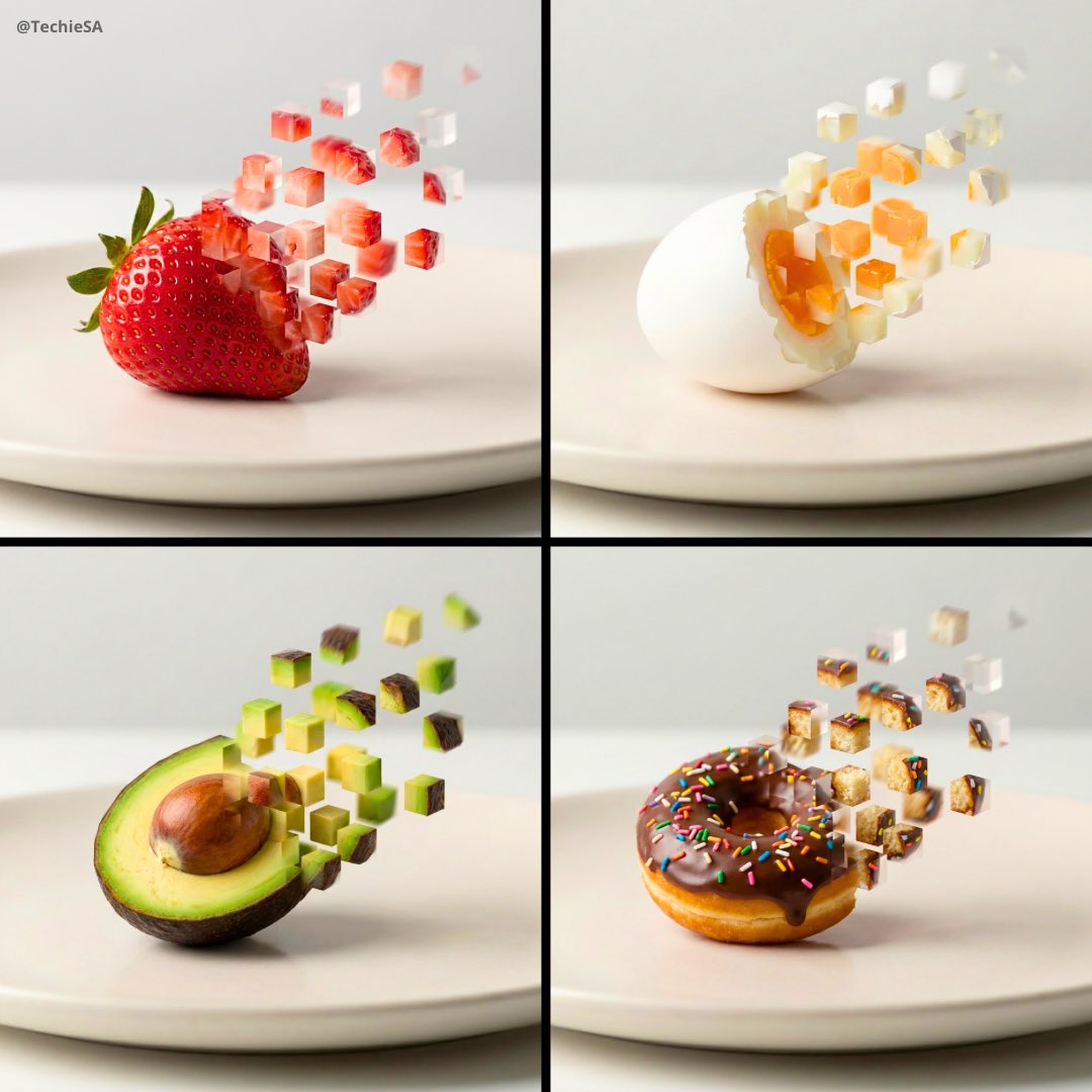Hyperrealistic Minimalist Food Photography