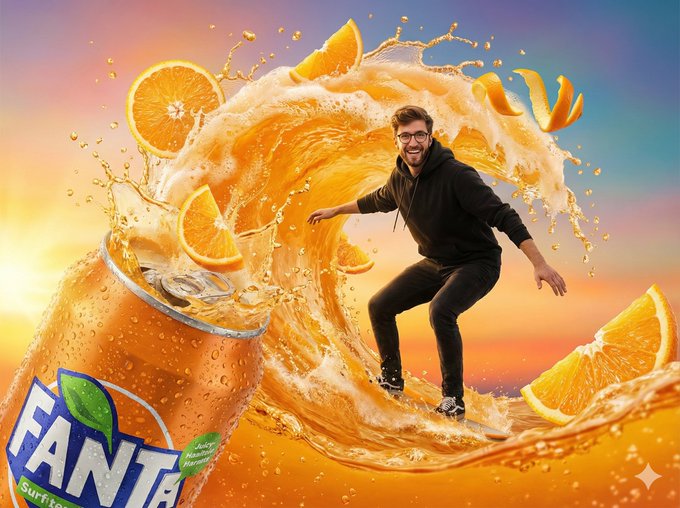 This Vibrant Fantasy-style Soda Commercial, Generated