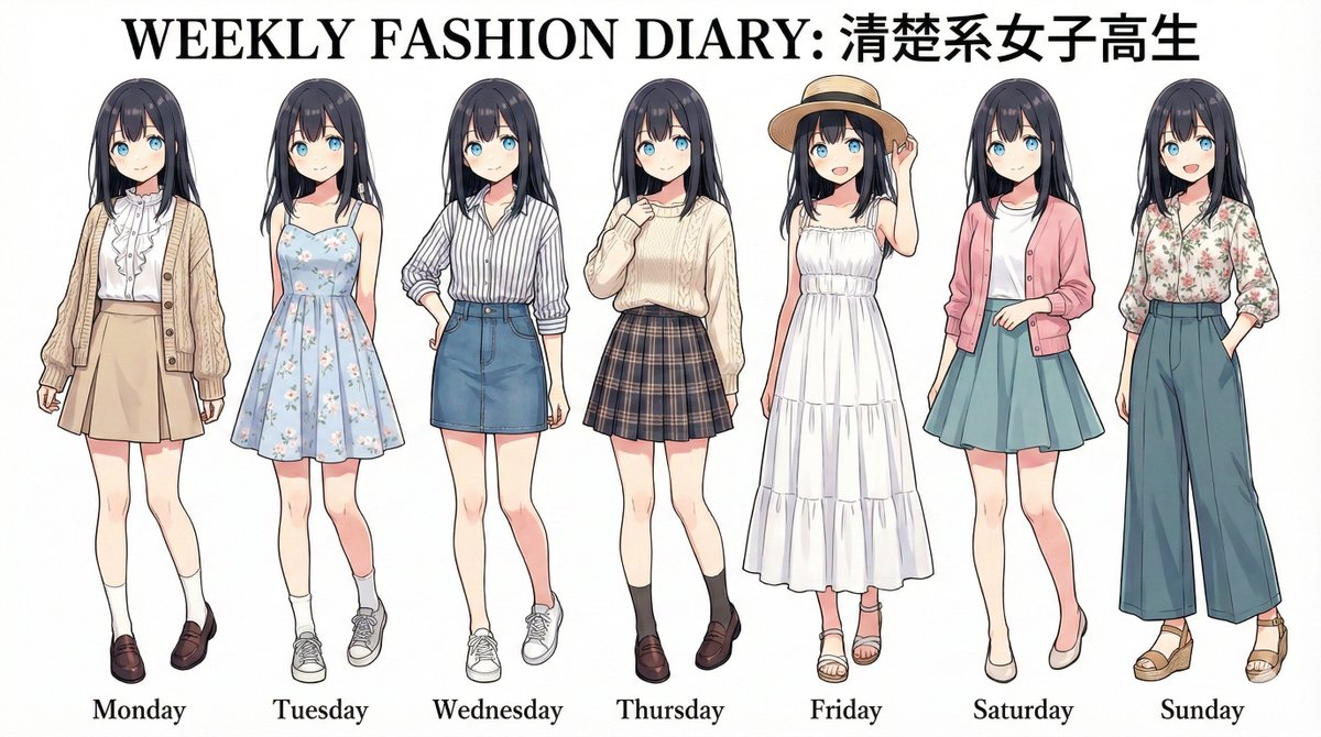 A Week's Worth Of Stylish Outfits For A