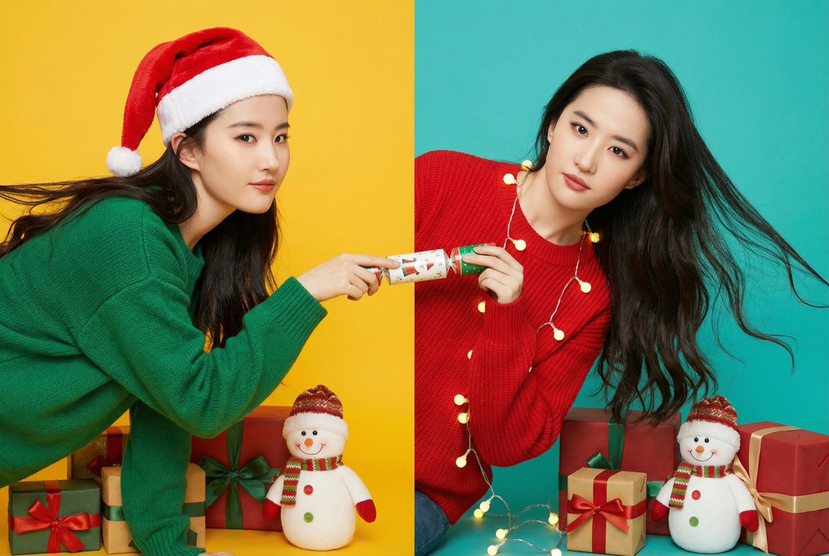 Capture A Festive Twin-concept Self-portrait