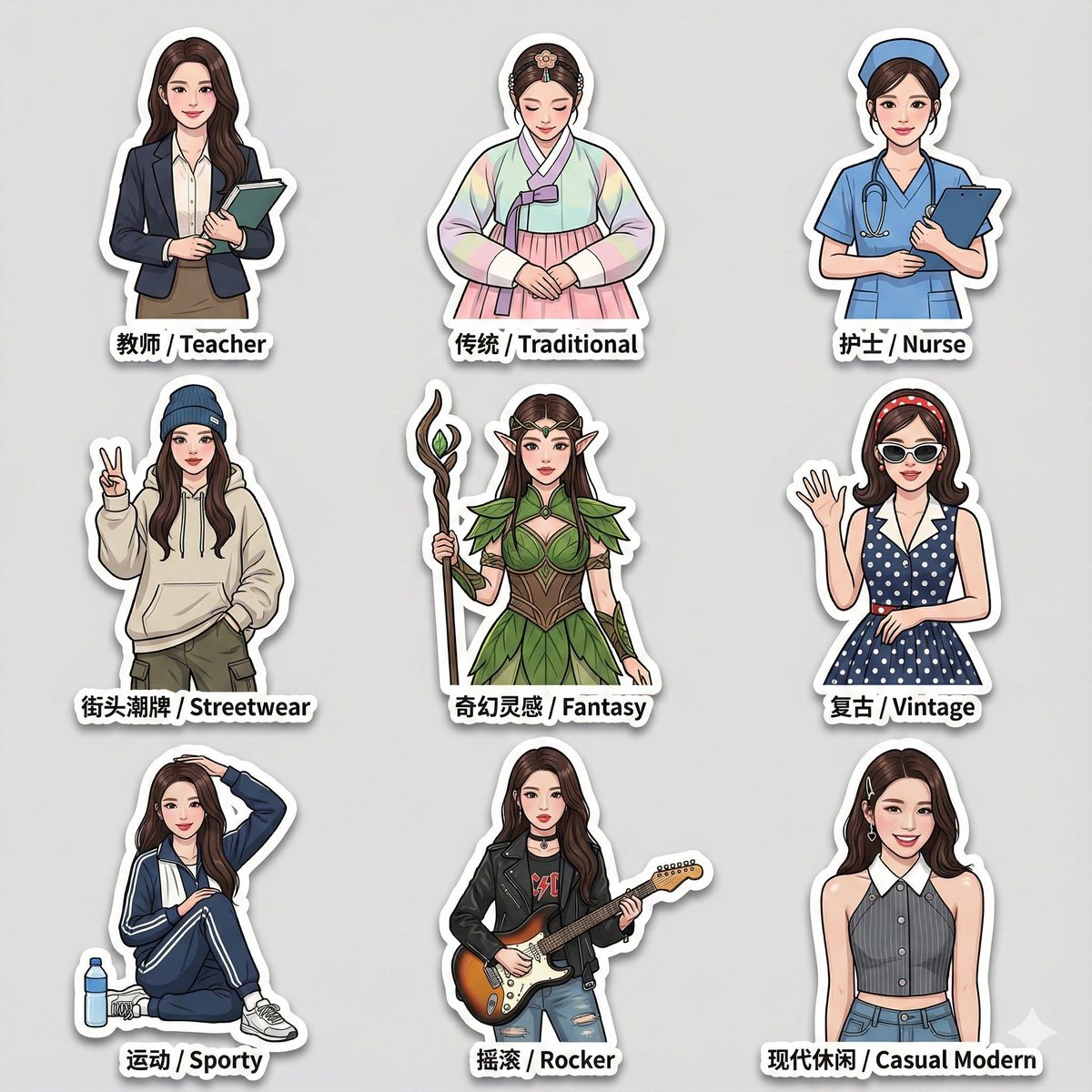 Vibrant Sticker Packs