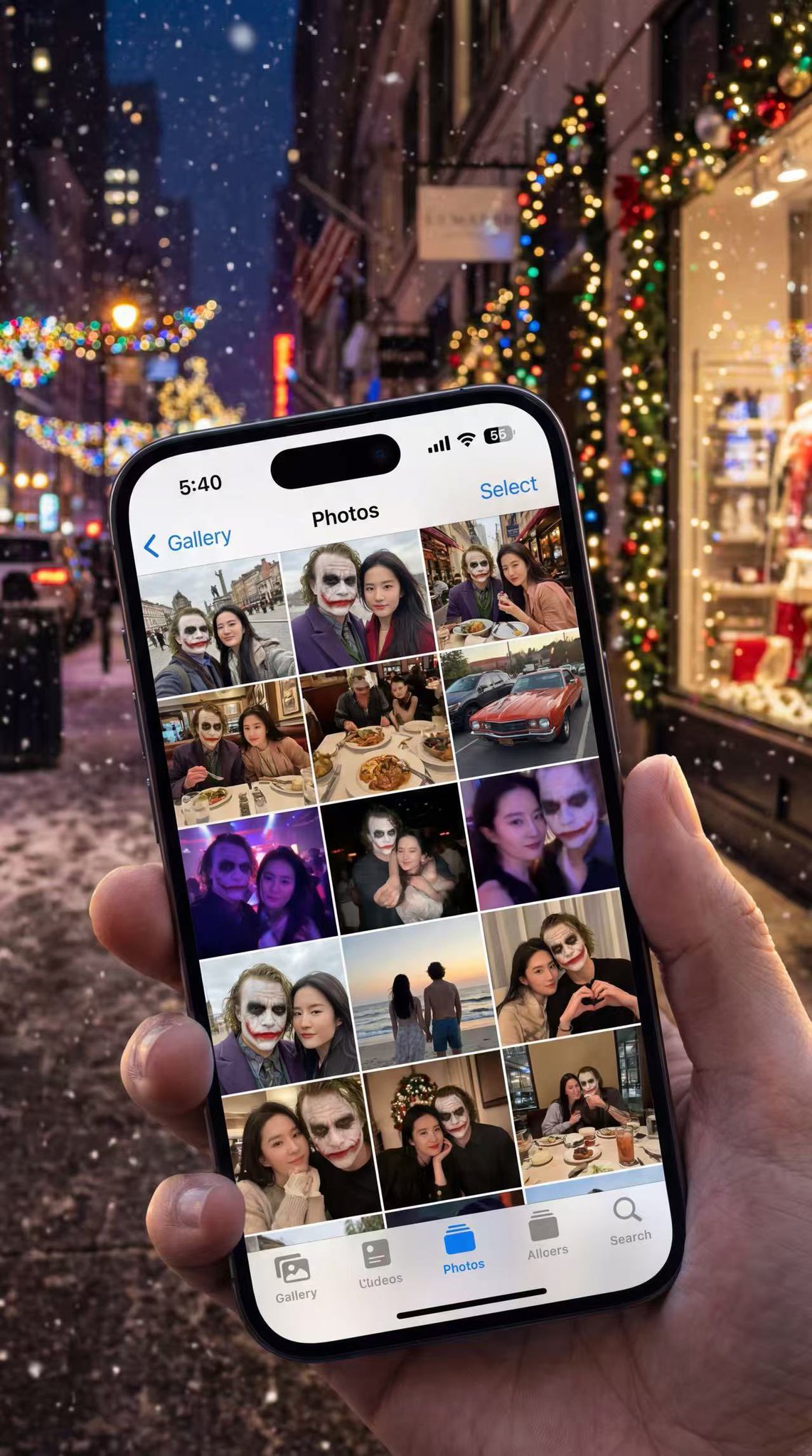Capture A Hyper-realistic, Festive Snapshot Of Modern Life