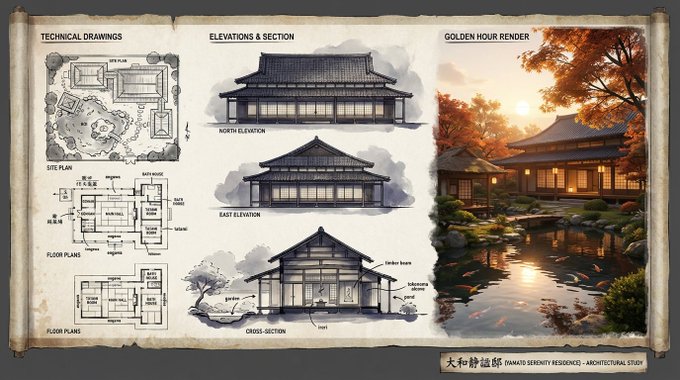 This Architectural Presentation Board, Crafted