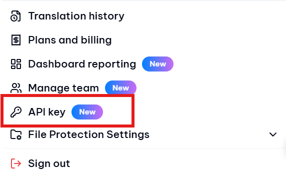 Step 1: Visit API Key Management Page Or click on the button API Key