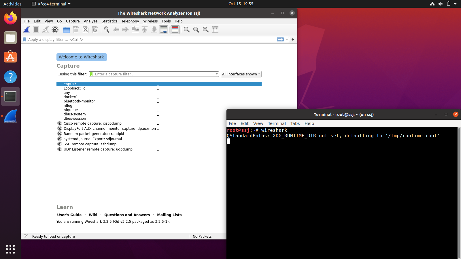 Ubuntu Wireshark