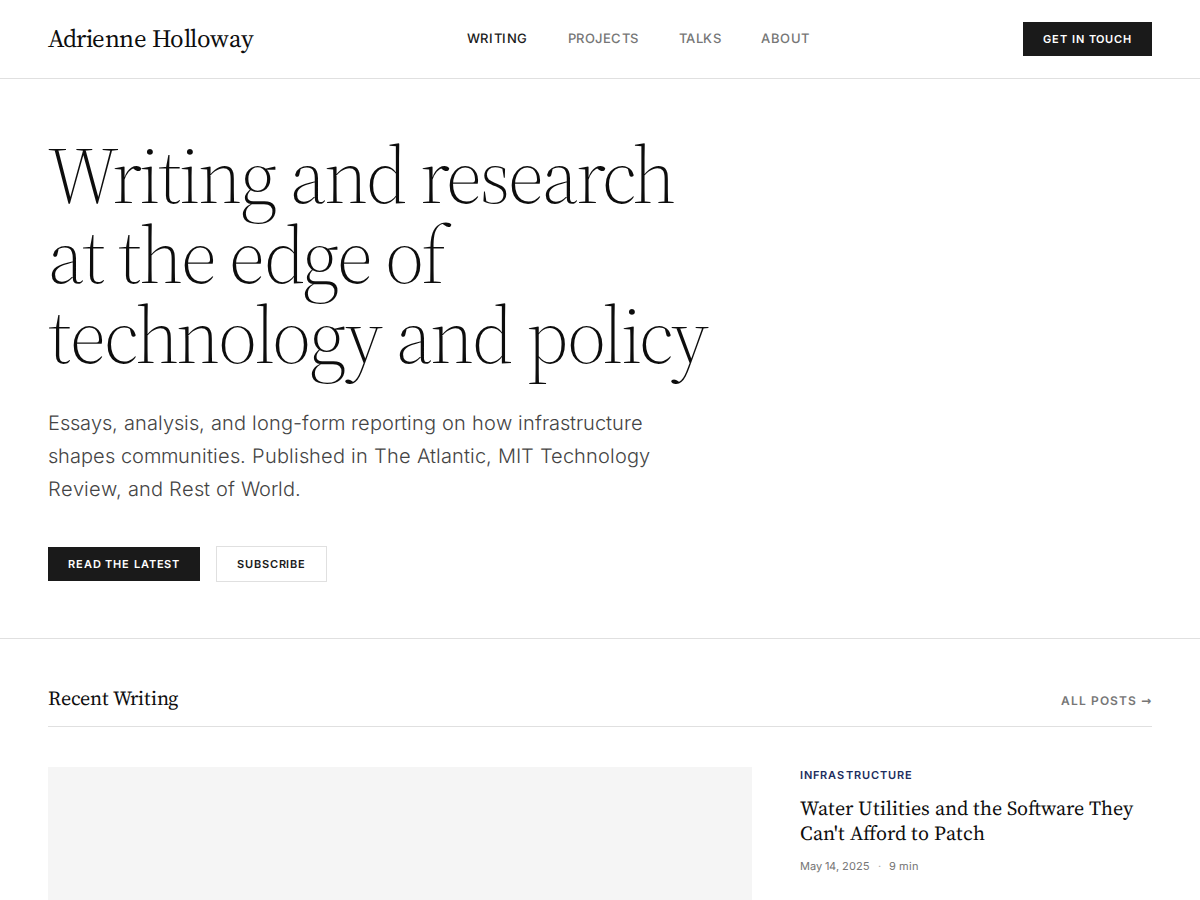 Colophon — free WordPress FSE starter theme screenshot