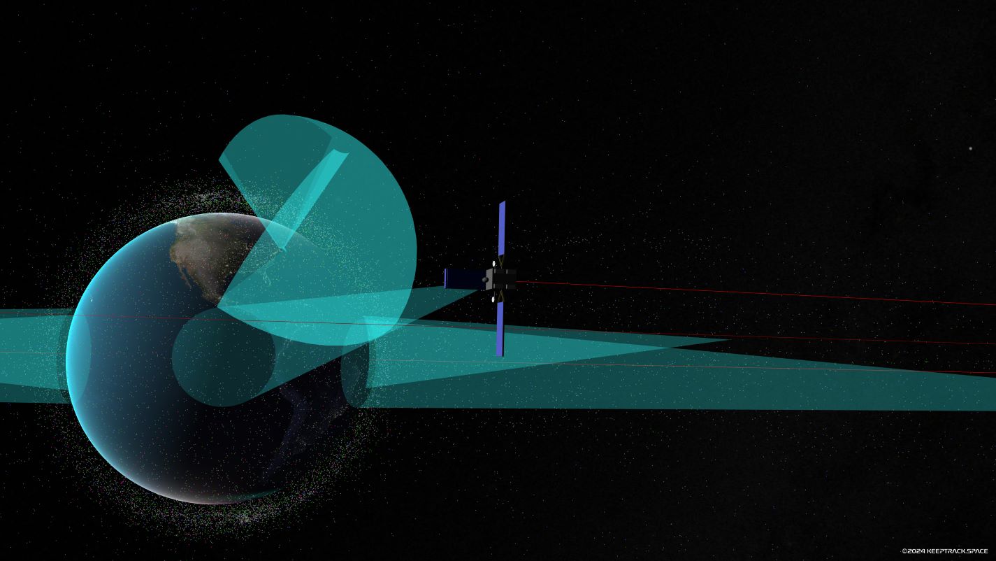 Main view with satellite tracking