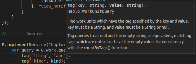 VSCode type hinting