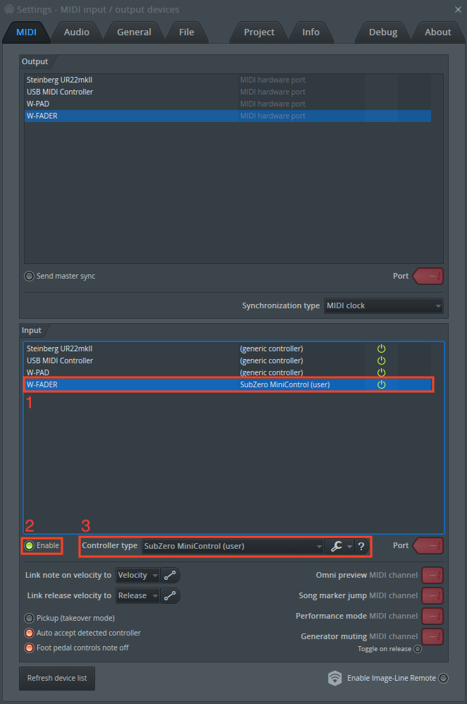 FL Studio MIDI settings