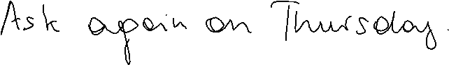 The handwritten reference page for Nearly empty